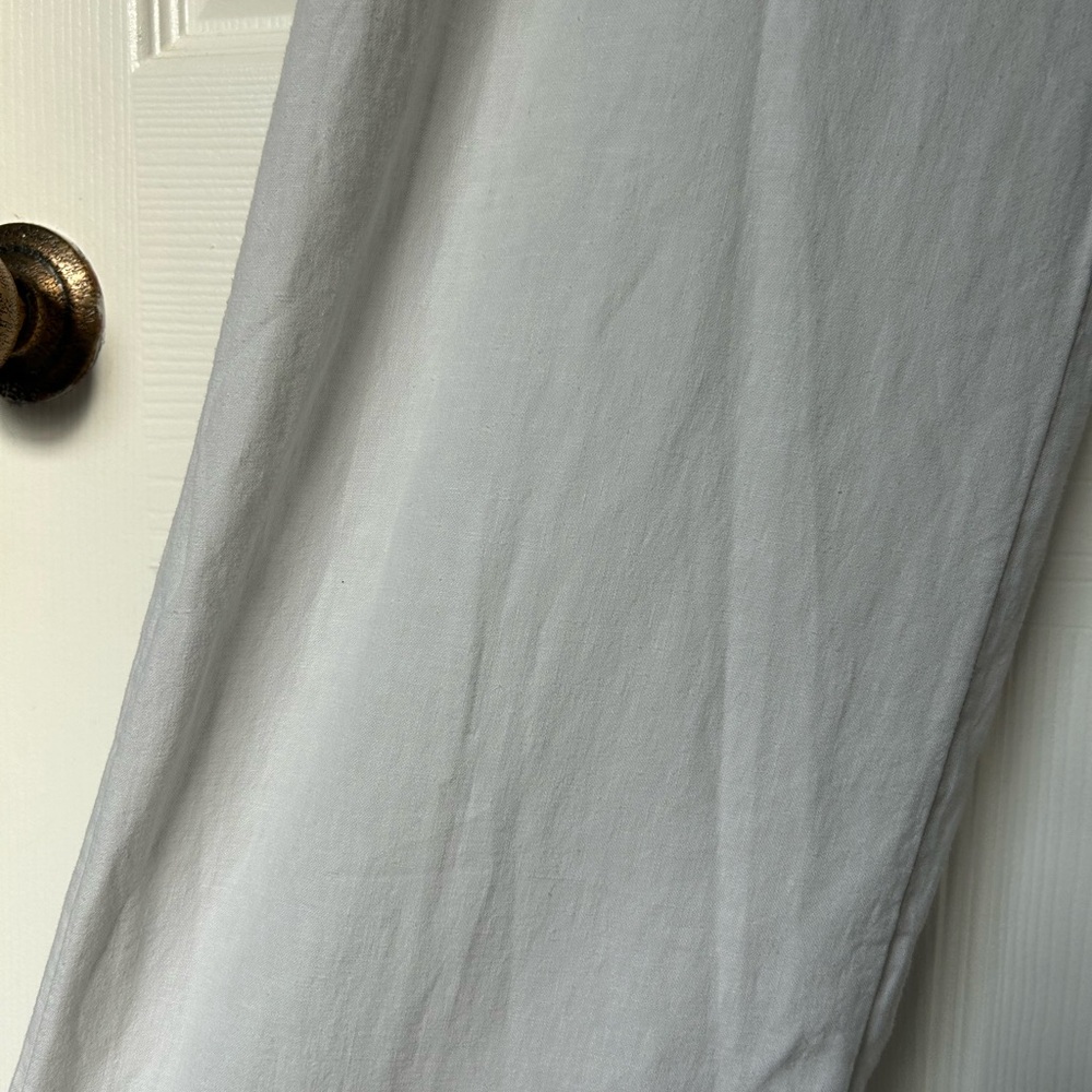Chicos White Linen Pull On Wide Leg Trousers Pant Size 00 (US Size 2) NWT - Picture 9 of 12